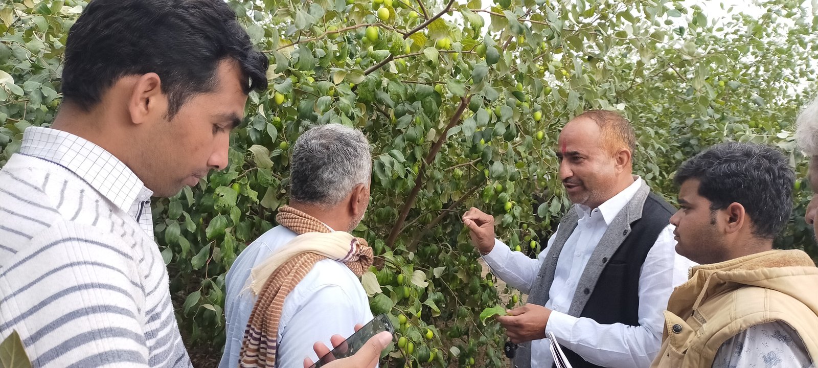 Farmer training session
