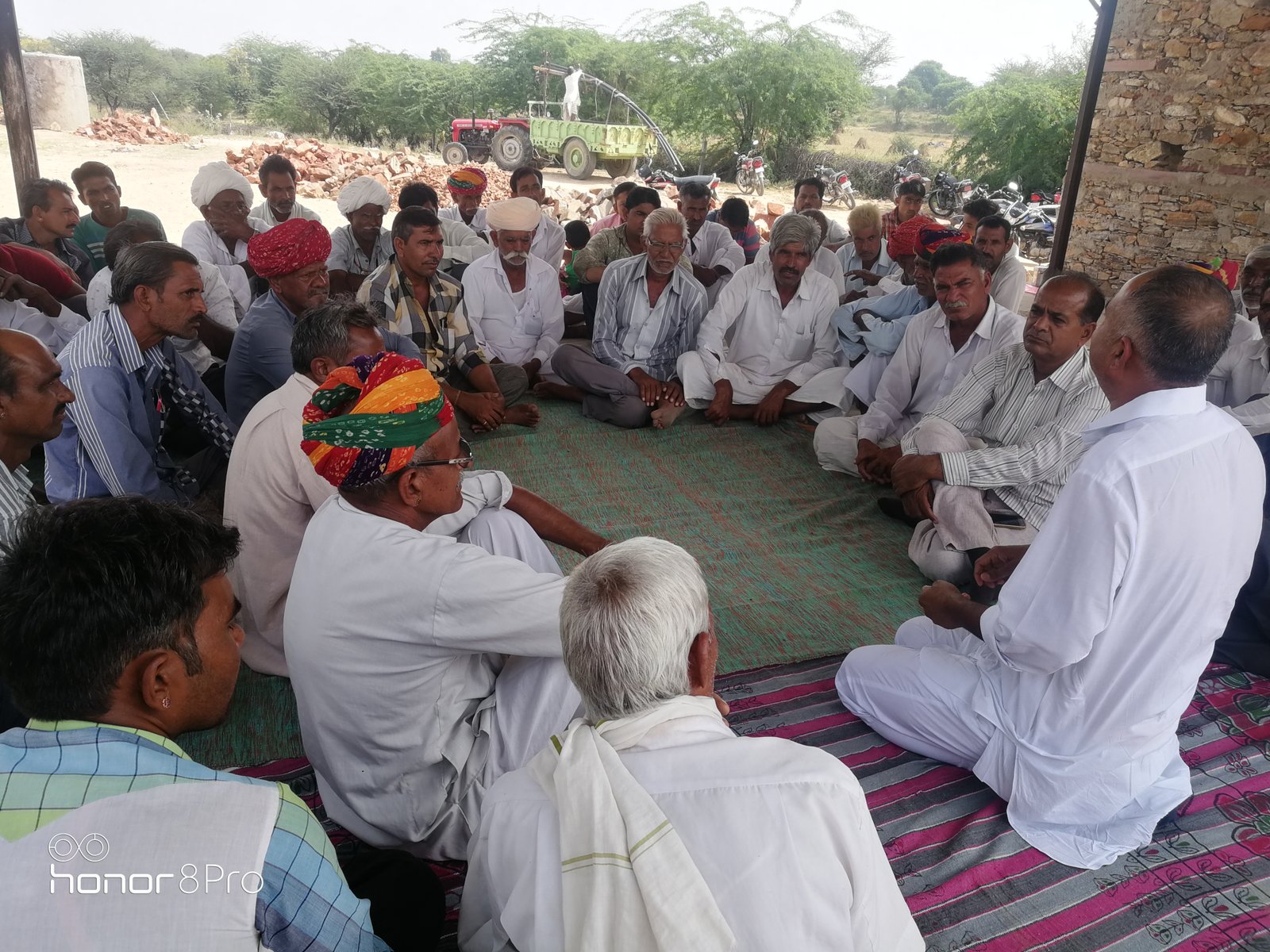 Organic farming demonstration